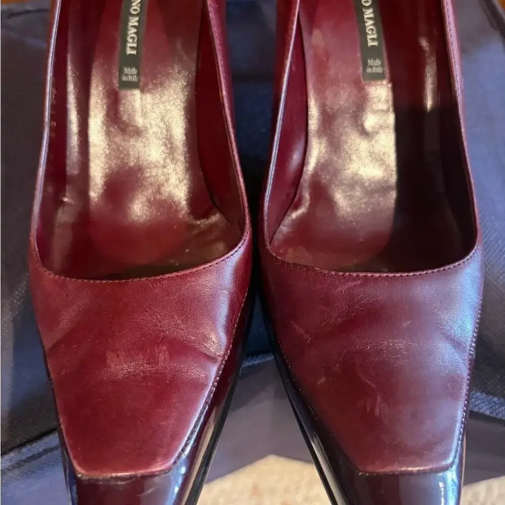 Bruno Magli Deep Red Heels